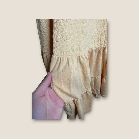 Free People Right on Time Tunic Apricot Oversized Size Medium - Picture 5 of 7